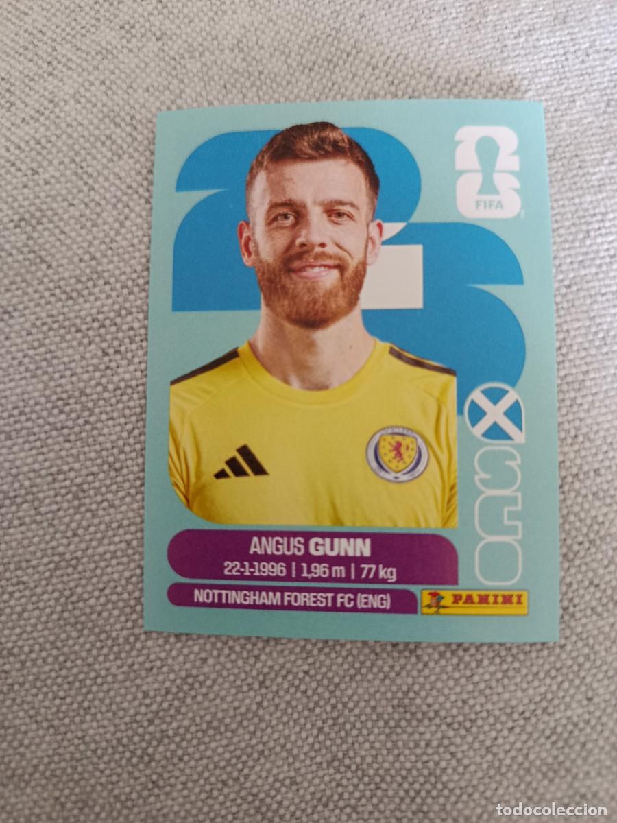Cromos de F&uacute;tbol: Panini Mundial 2026 Estados Unidos-Mexico. 2- Gunn. Escocia. Nunca pegado.