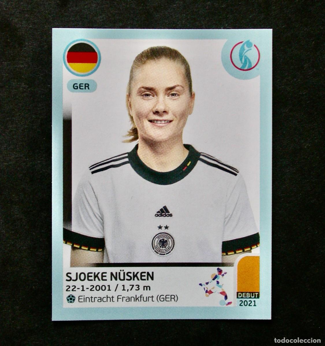 Cromos de F&uacute;tbol: 123 SJOEKE N&Uuml;SKEN / GERMANY / UEFA EURO WOMEN'S 2022 / ENGLAND / PANINI