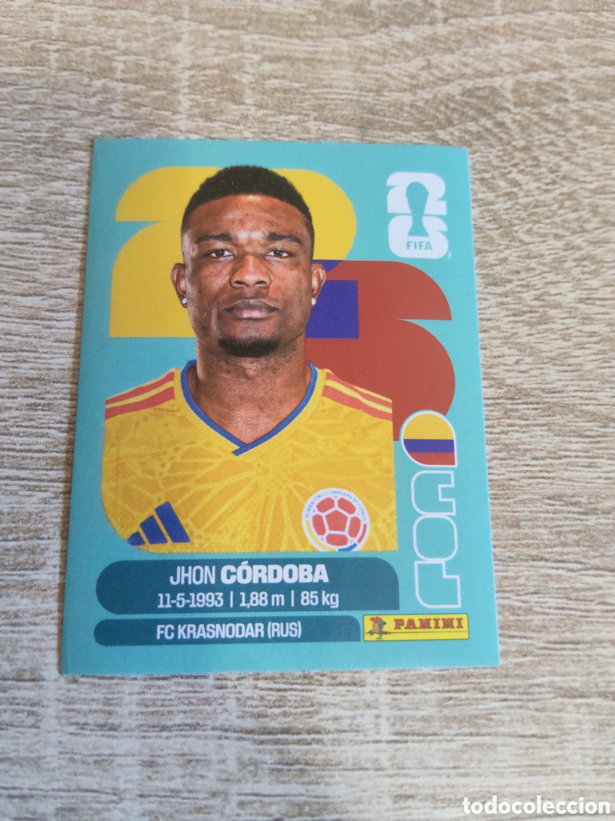 Cromos de F&uacute;tbol: Panini mundial 2026 COL 18 Jhon C&oacute;rdoba Colombia