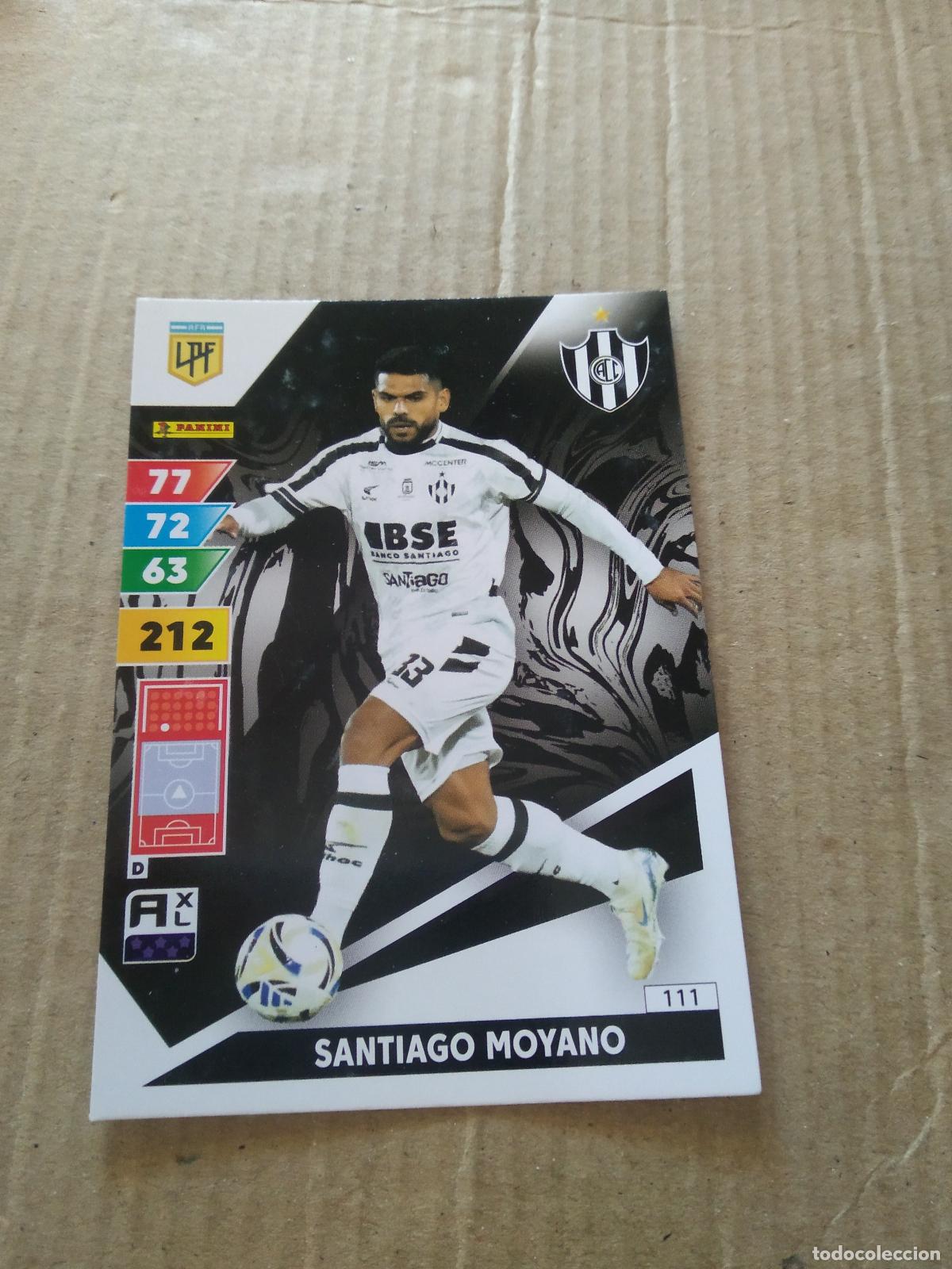 Cromos de F&uacute;tbol: 111 SANTIAGO MOYANO CENTRAL CORDOBA CROMO FUTBOL PANINI ARGENTINO 2025 LIGA ARGENTINA ADRENALYN
