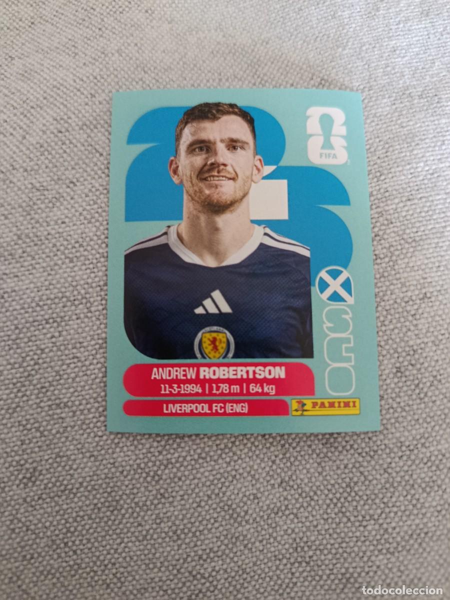 Fu&szlig;ball-Sticker: Panini Mundial 2026 Estados Unidos-Mexico. 6- Robertson. Escocia. Nunca pegado.