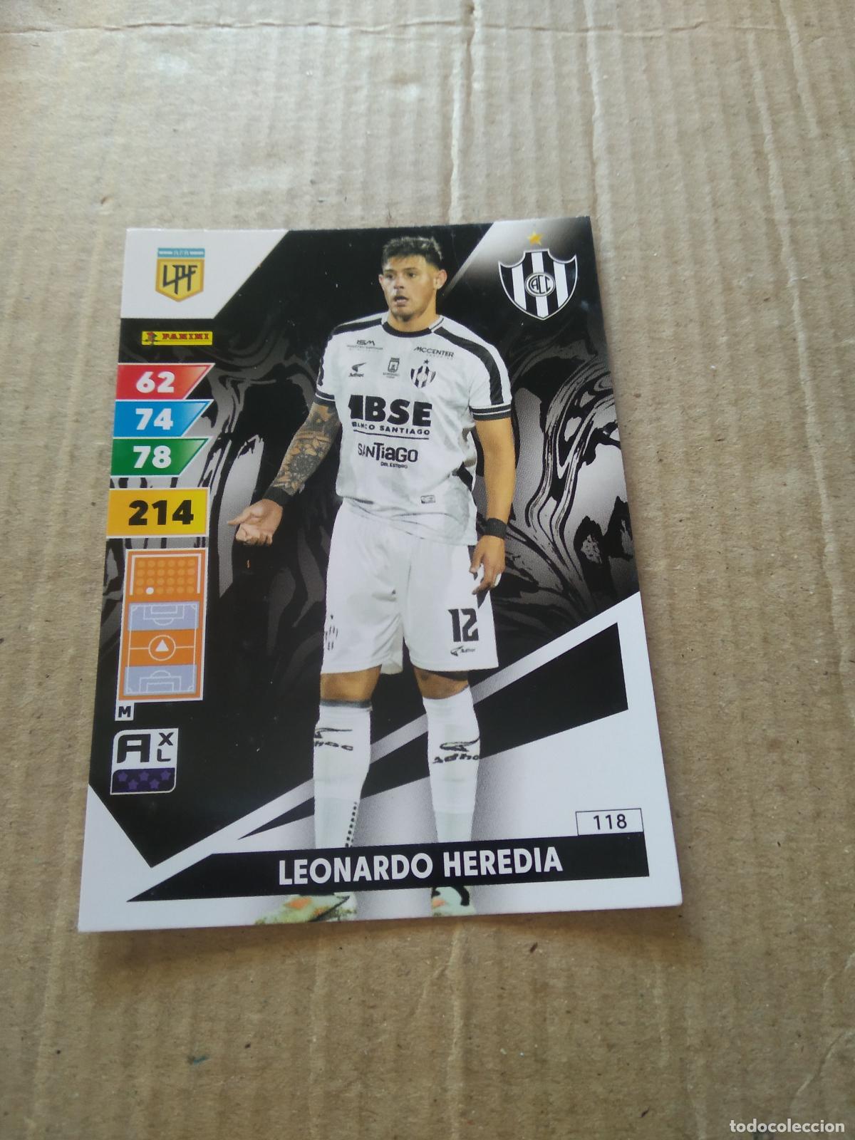 Fu&szlig;ball-Sticker: 118 LEONARDO HEREDIA CENTRAL CORDOBA CROMO FUTBOL PANINI ARGENTINO 2025 LIGA ARGENTINA ADRENALYN