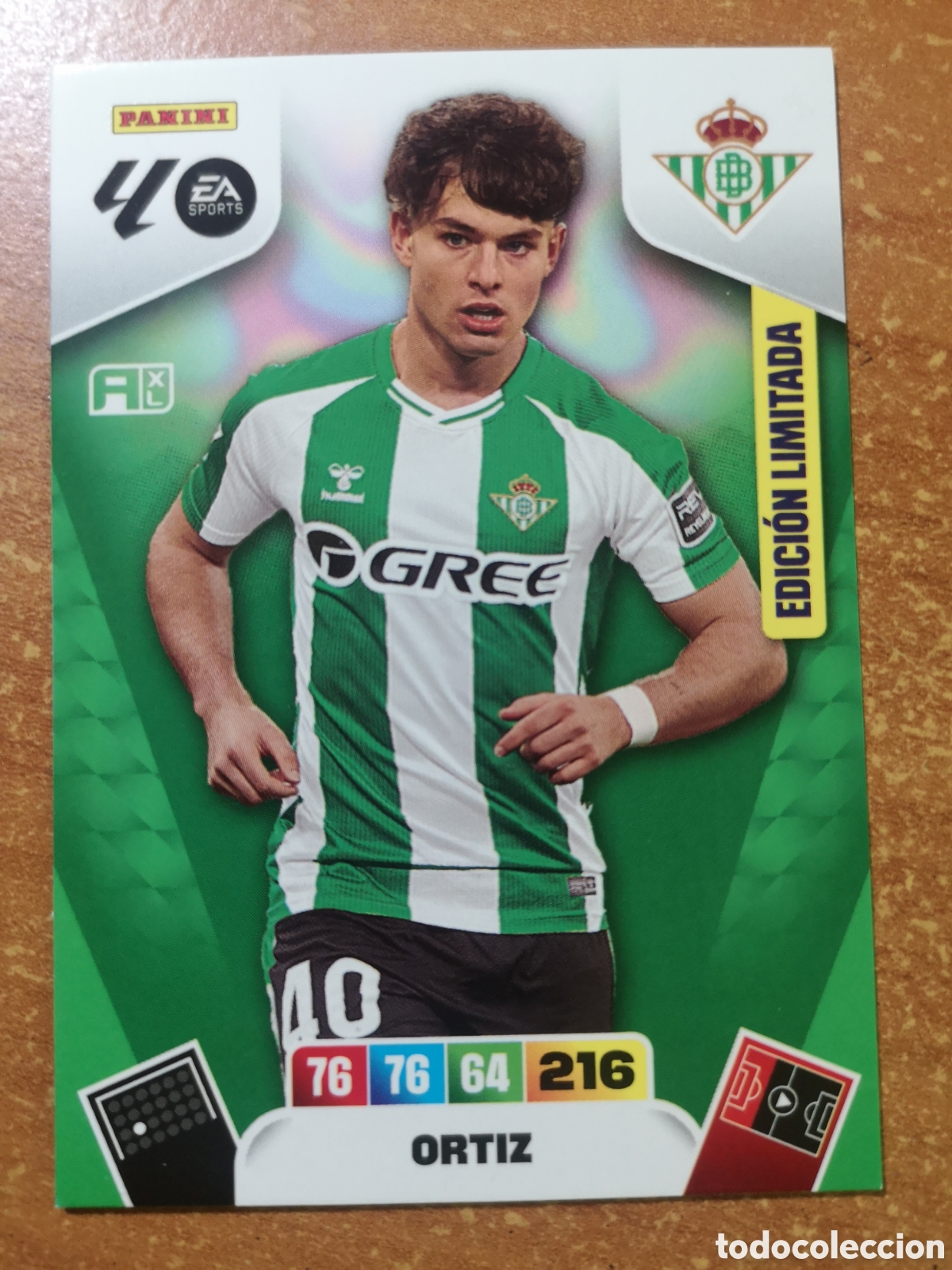 Cromos de F&uacute;tbol: Carta ADRENALYN XL 2025-2026 LALIGA EDICI&Oacute;N LIMITADA ORTIZ (Betis)