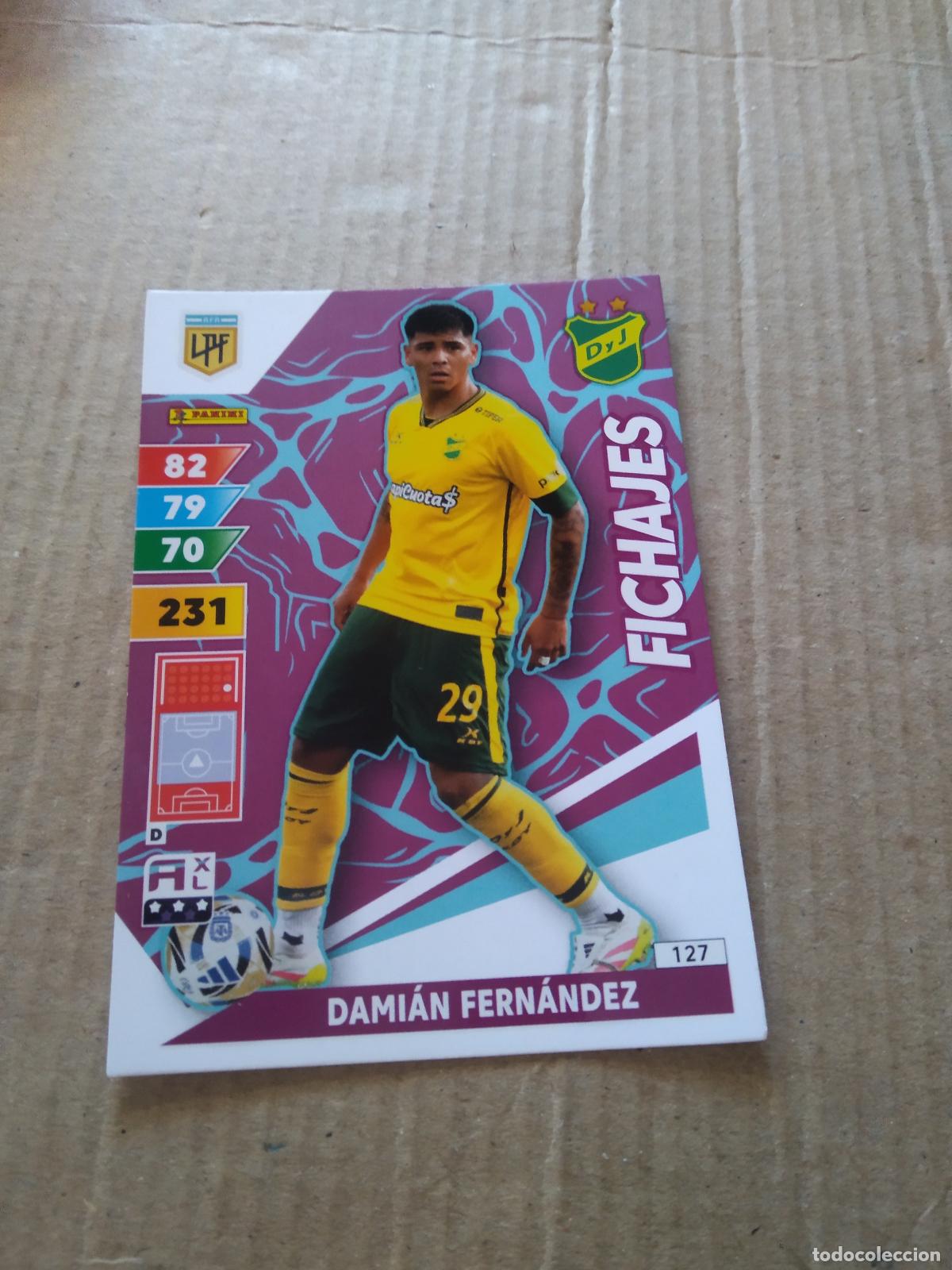 Cromos de F&uacute;tbol: 127 DAMIAN FERNANDEZ DEFENSA Y JUSTICIA CROMO FUTBOL PANINI ARGENTINO 2025 LIGA ARGENTINA ADRENALYN