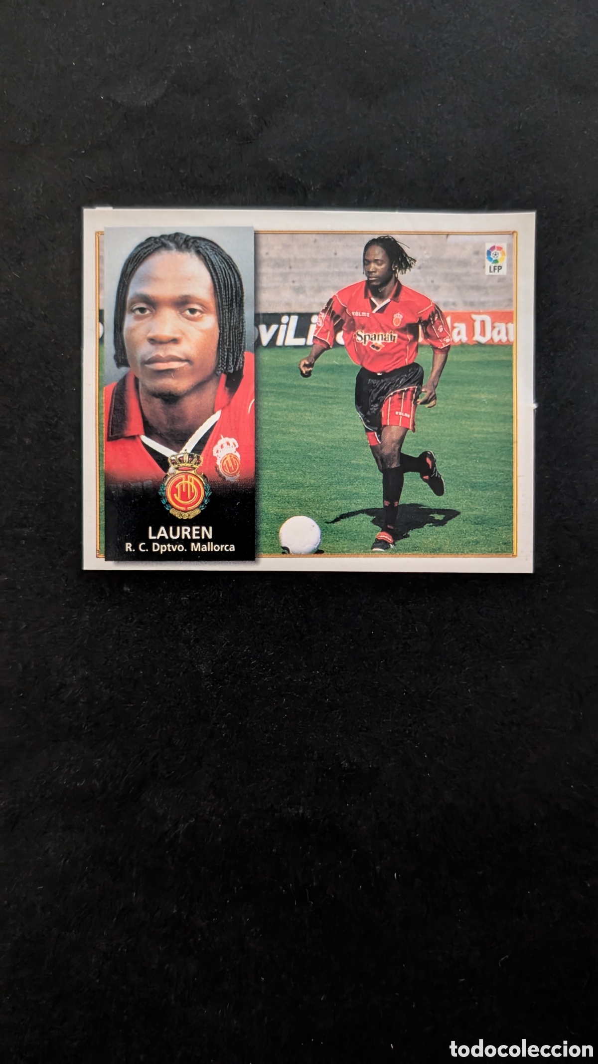 Cartes &agrave; collectionner de Football: LAUREN MALLORCA COLOCA LIGA ESTE 1998/99 98 99 VENTANILLA