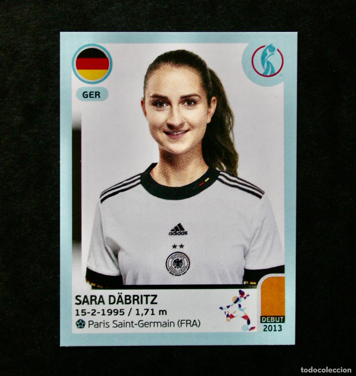 Cromos de F&uacute;tbol: 129 SARA D&Auml;BRITZ / GERMANY / UEFA EURO WOMEN'S 2022 / ENGLAND / PANINI