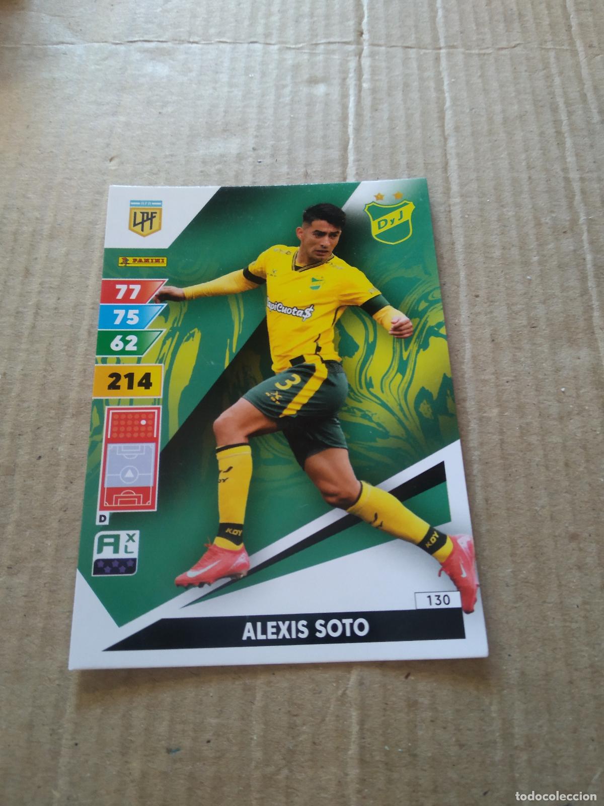 Cromos de F&uacute;tbol: 130 ALEXIS SOTO DEFENSA Y JUSTICIA CROMO FUTBOL PANINI ARGENTINO 2025 LIGA ARGENTINA ADRENALYN