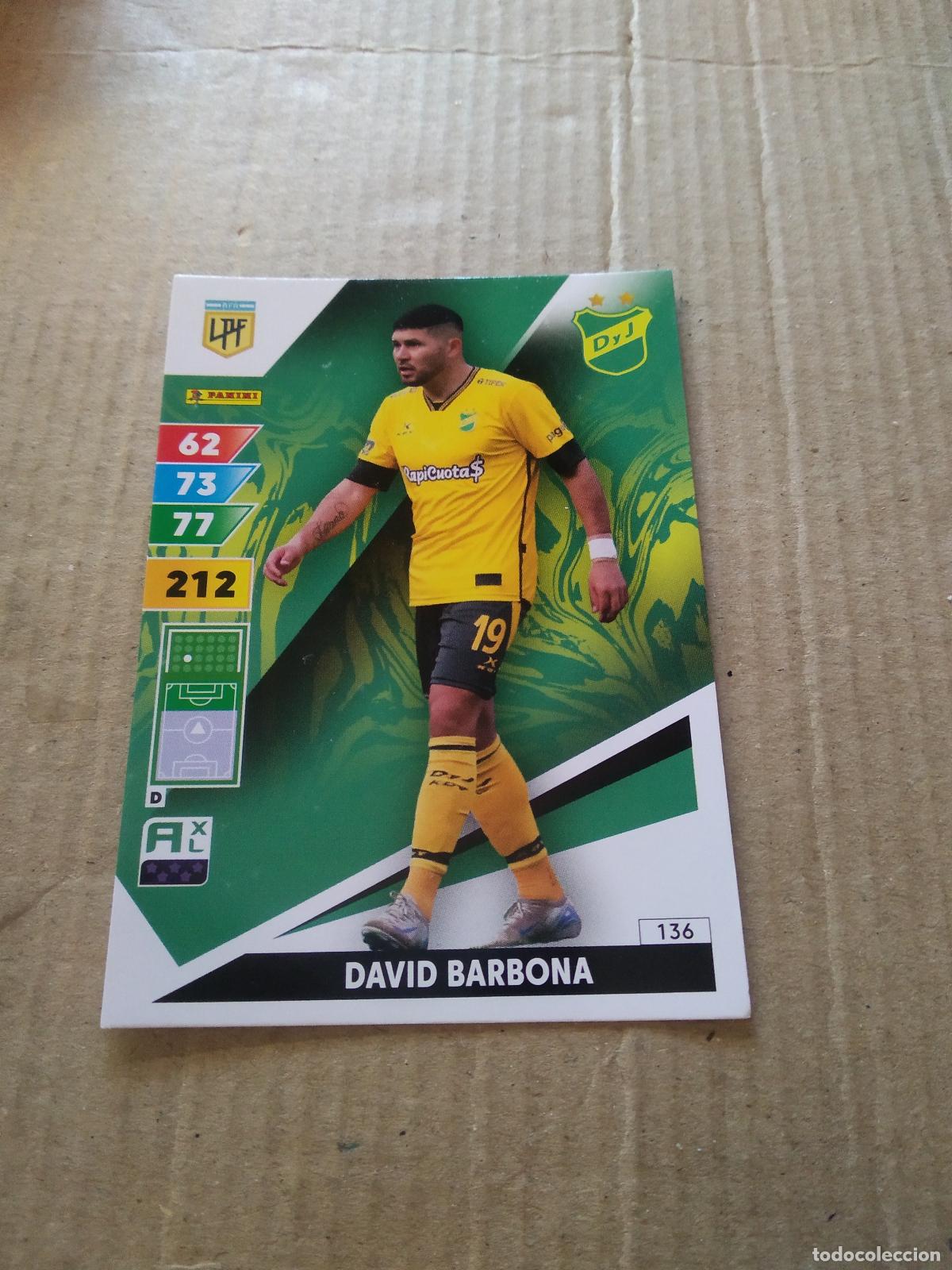 Cromos de F&uacute;tbol: 136 DAVID BARBONA DEFENSA Y JUSTICIA CROMO FUTBOL PANINI ARGENTINO 2025 LIGA ARGENTINA ADRENALYN