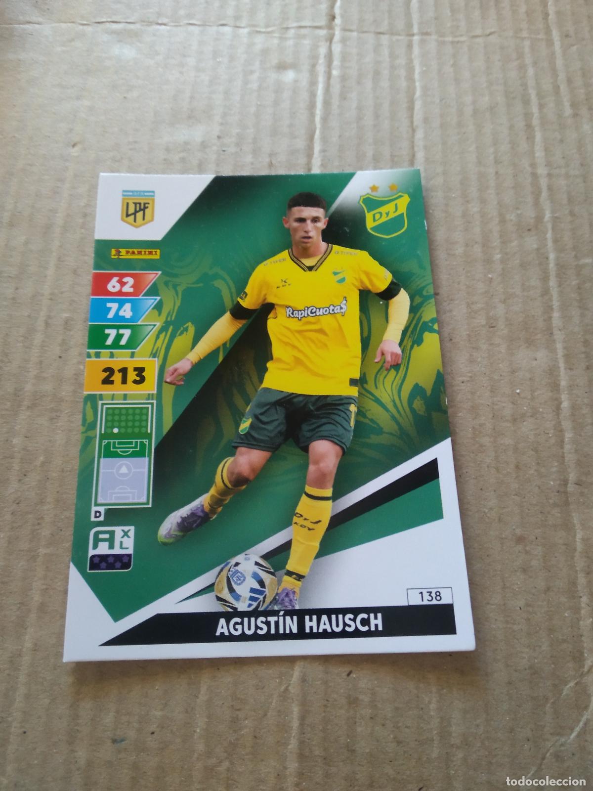 Cromos de F&uacute;tbol: 138 AGUSTIN HAUSCH DEFENSA Y JUSTICIA CROMO FUTBOL PANINI ARGENTINO 2025 LIGA ARGENTINA ADRENALYN