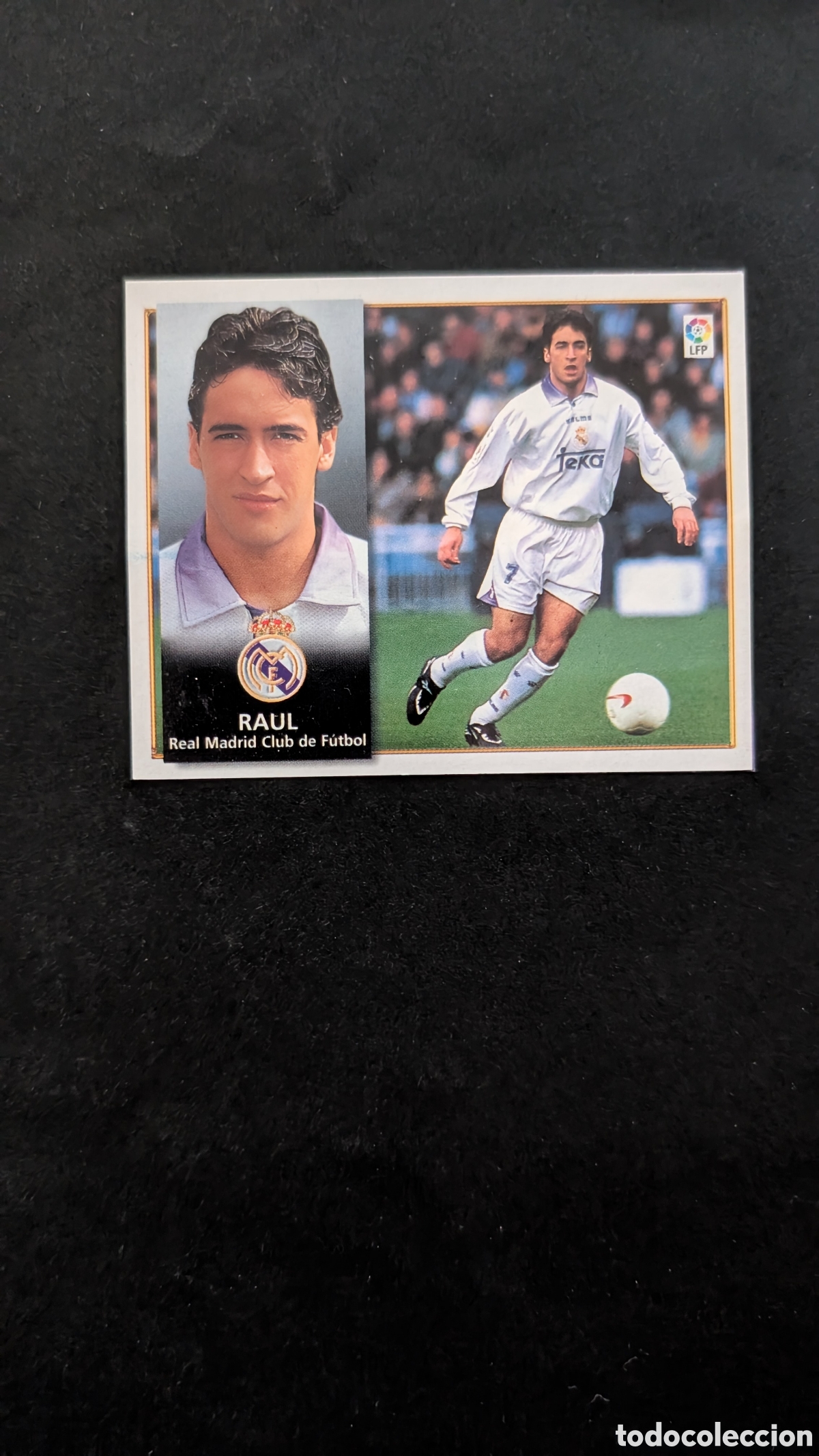 Figurine di Calcio: RAUL REAL MADRID LIGA ESTE 1998/99 98 99 RECORTADO
