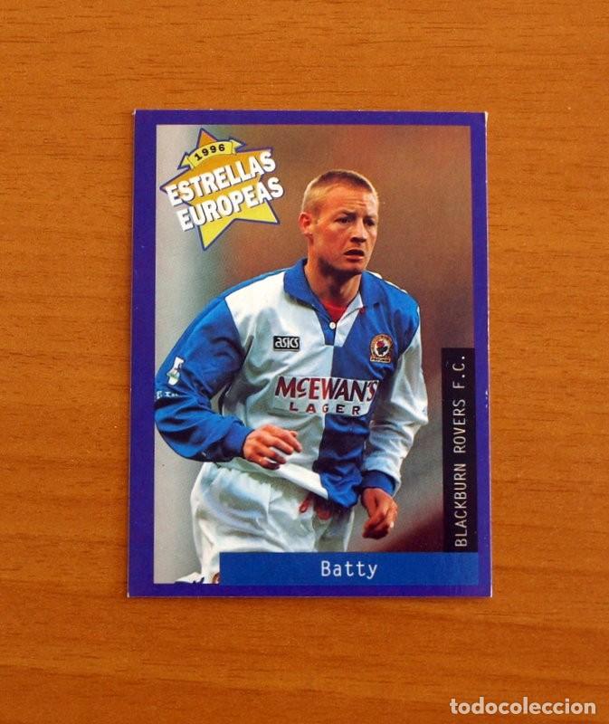 Cromos de F&uacute;tbol: Blackburn Rovers F.C. - N&ordm; 38 David Batty - Estrellas Europea Panini A&ntilde;o 1996
