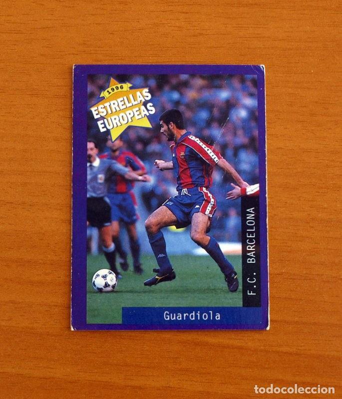 Cromos de F&uacute;tbol: F.C. Barcelona - N&ordm; 42 Josep Guardiola Sala - Estrellas Europea Panini A&ntilde;o 1996