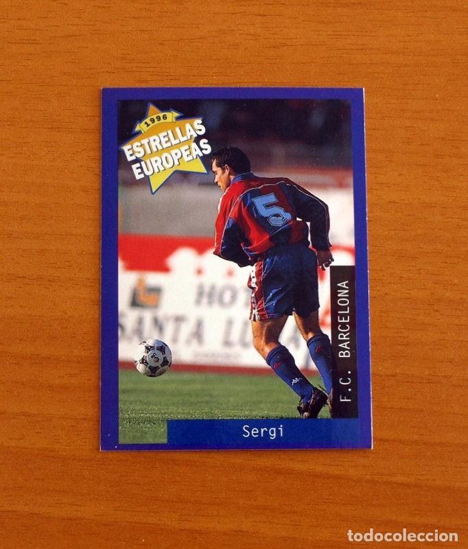 Cromos de F&uacute;tbol: F.C. Barcelona - N&ordm; 45 Sergi Barjuan Esclusa - Estrellas Europea Panini A&ntilde;o 1996