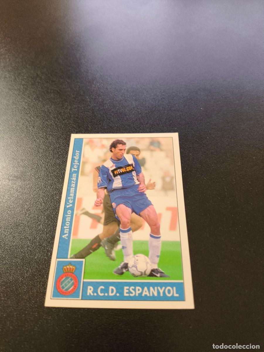 Cromos de F&uacute;tbol: 178 Velamaz&aacute;n ESPANYOL MUNDICROMO FICHAS LIGA 2001 2002 01 02 NO PANINI ESTE