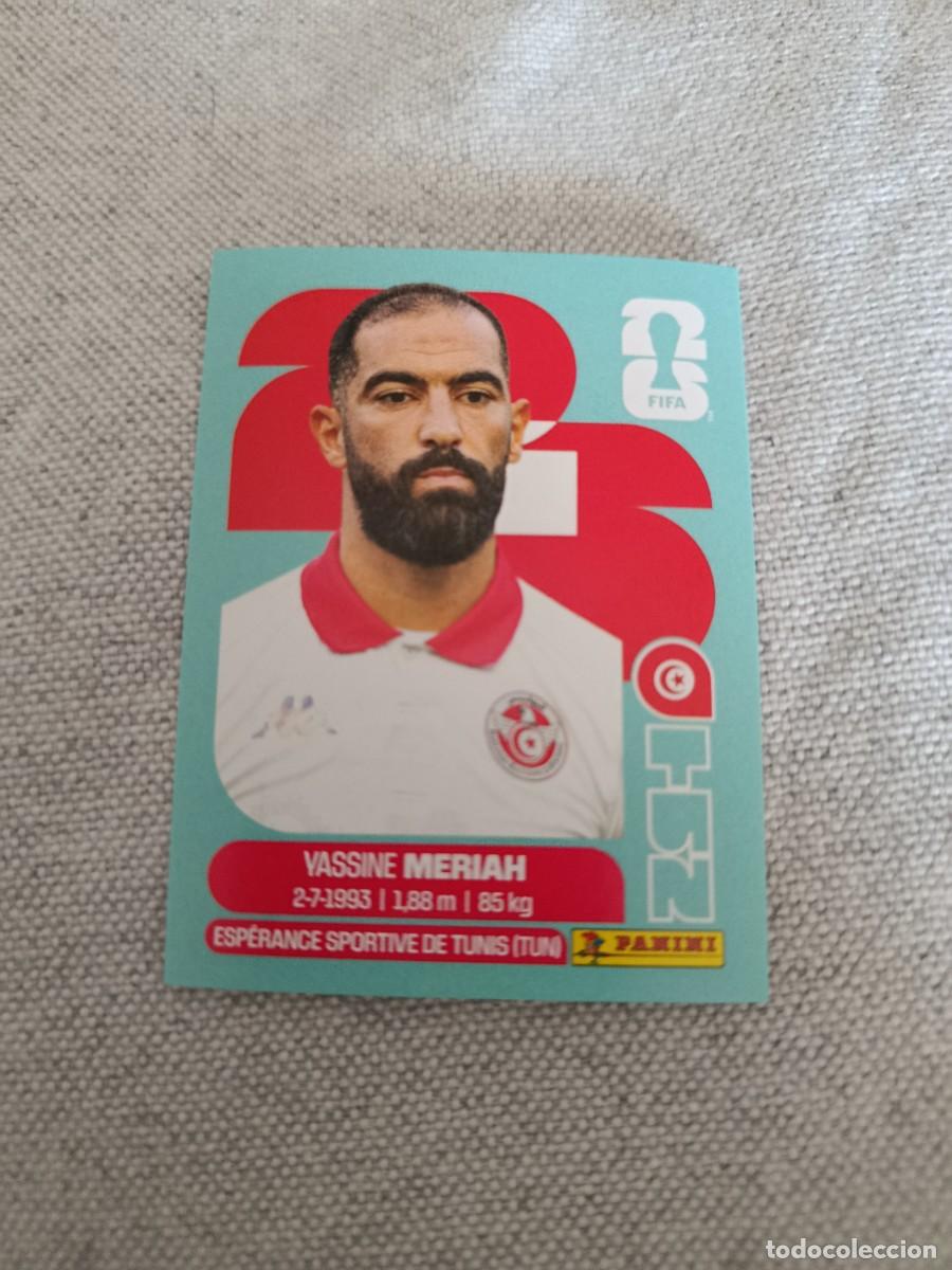 Cromos de F&uacute;tbol: Panini Mundial 2026 Estados Unidos-Mexico. 6- Meriah. T&uacute;nez. Nunca pegado.