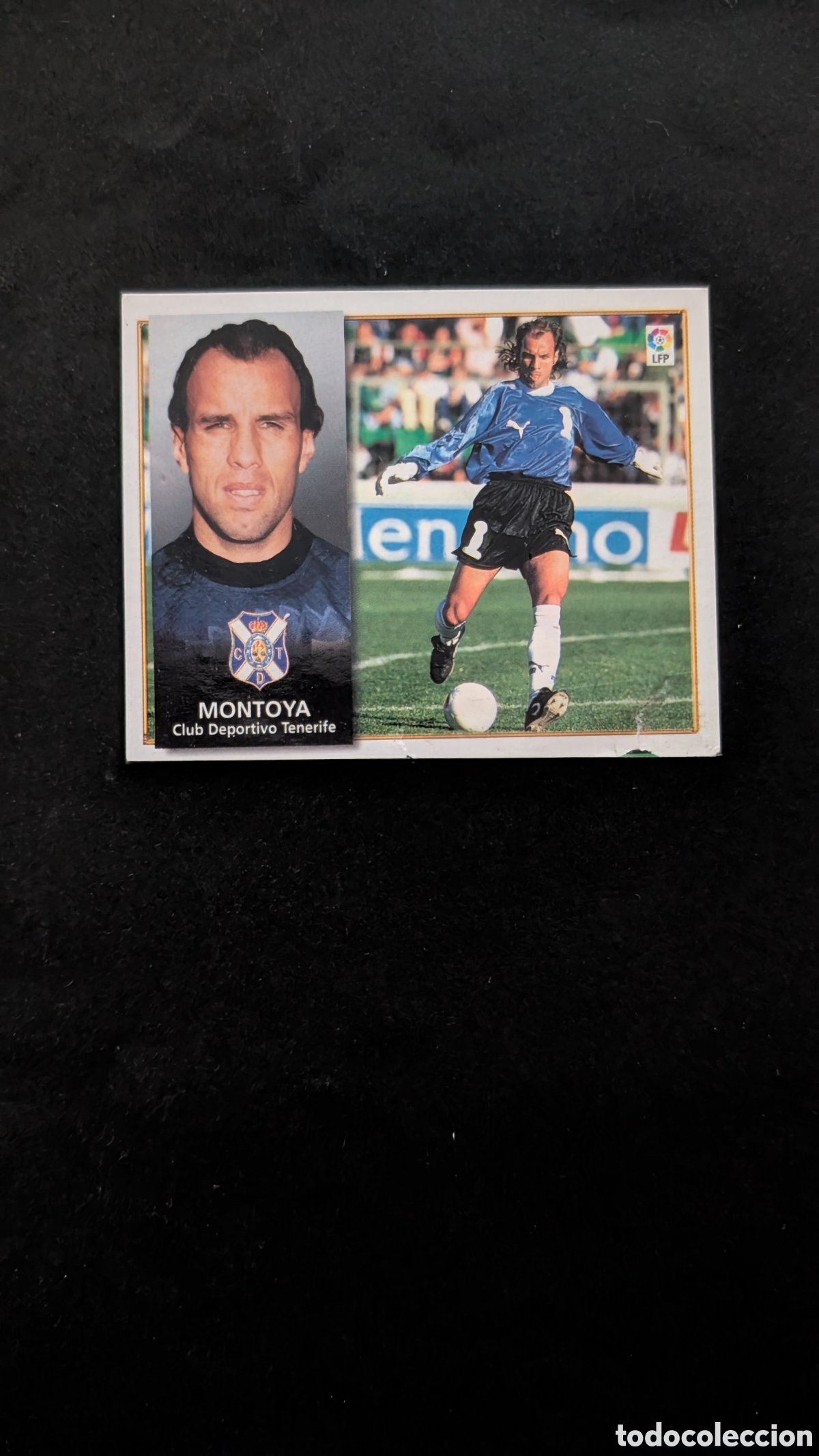 Cromos de Futebol: MONTOYA TENERIFE FICHJE 16 LIGA ESTE 1998/99 98 99 RECORTADO