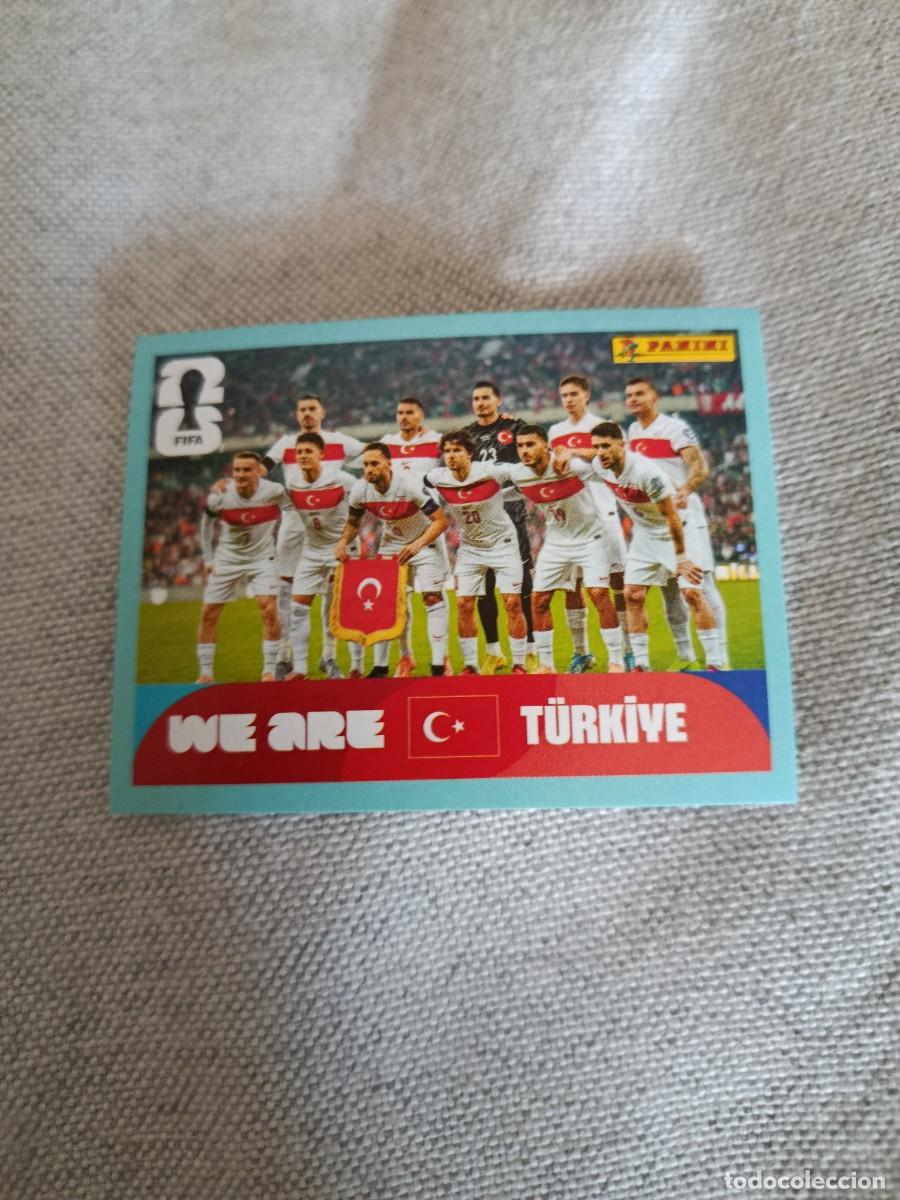 Cromos de Futebol: Panini Mundial 2026 Estados Unidos-Mexico. 13- Alineaci&oacute;n. Turqu&iacute;a. Nunca pegado.