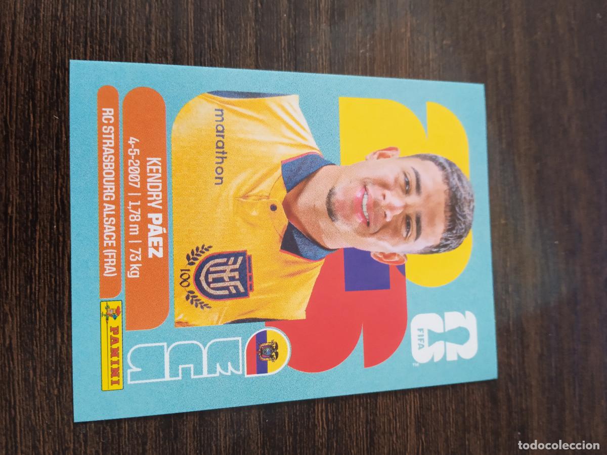 Cromos de F&uacute;tbol: Cromo Mundial Futbol 2026 Panini canada usa Mexico Ecuador Kendry Paez ECU 11