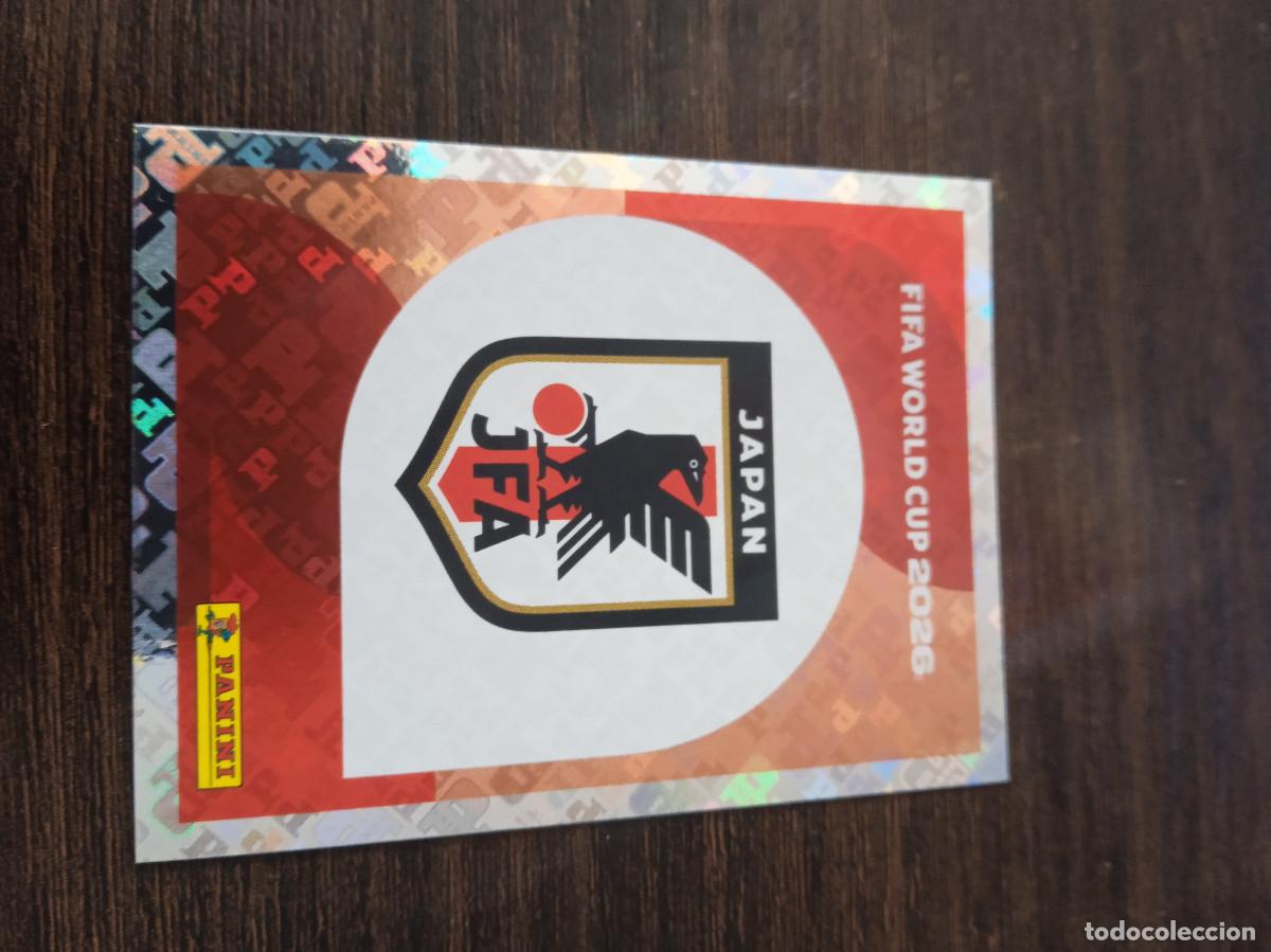 Cromos de F&uacute;tbol: Cromo Mundial Futbol 2026 Panini canada usa Mexico Japon Escudo JPN 1