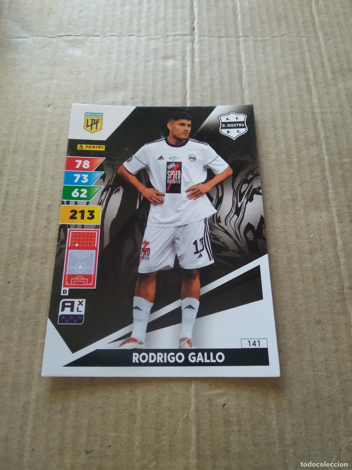Cromos de F&uacute;tbol: 141 RODRIGO GALLO DEPORTIVO RIESTRA CROMO FUTBOL PANINI ARGENTINO 2025 LIGA ARGENTINA ADRENALYN