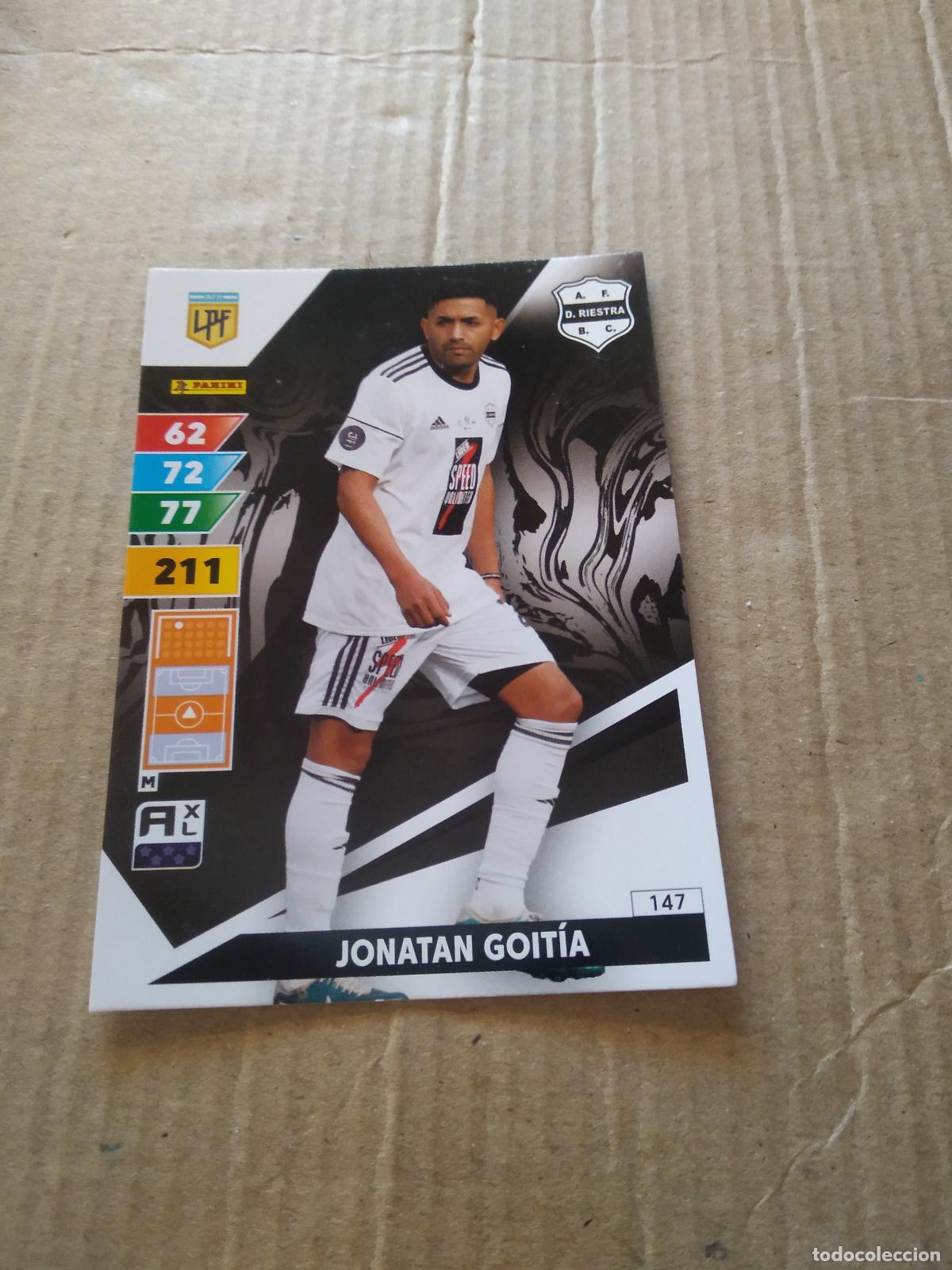 Cromos de F&uacute;tbol: 147 JONATAN GOITIA DEPORTIVO RIESTRA CROMO FUTBOL PANINI ARGENTINO 2025 LIGA ARGENTINA ADRENALYN