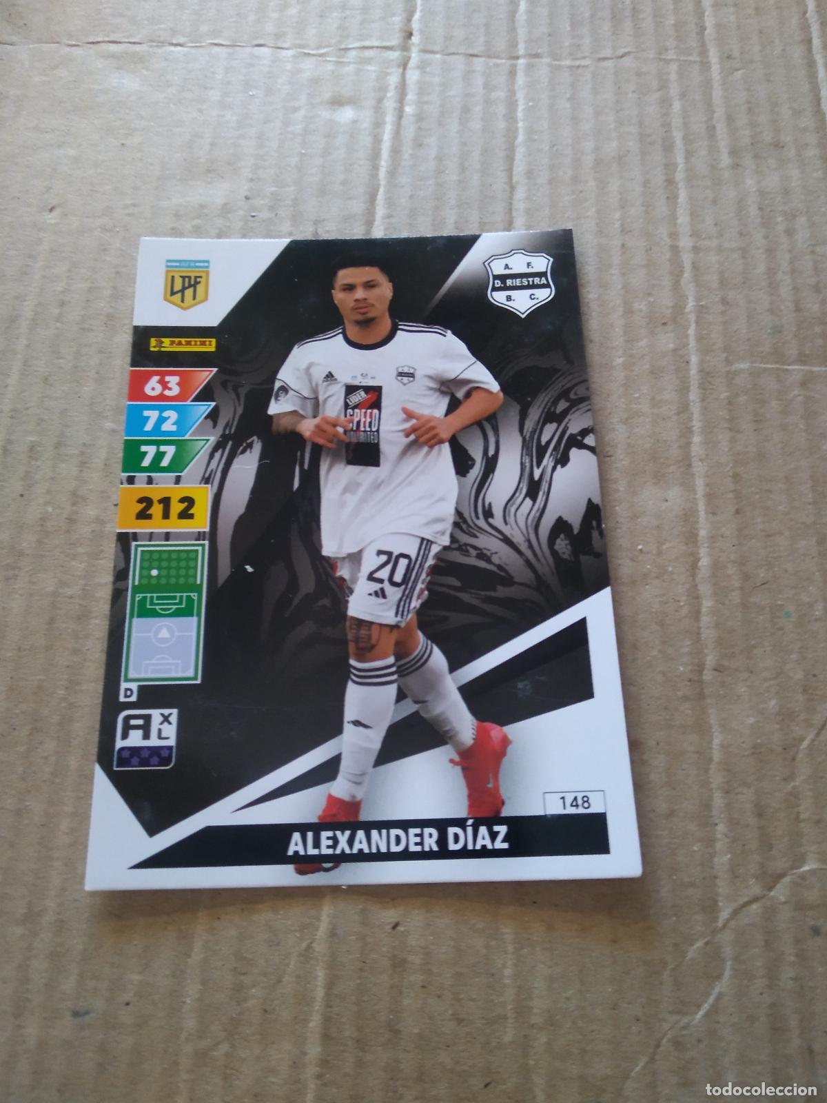 Cromos de F&uacute;tbol: 148 ALEXANDER DIAZ DEPORTIVO RIESTRA CROMO FUTBOL PANINI ARGENTINO 2025 LIGA ARGENTINA ADRENALYN