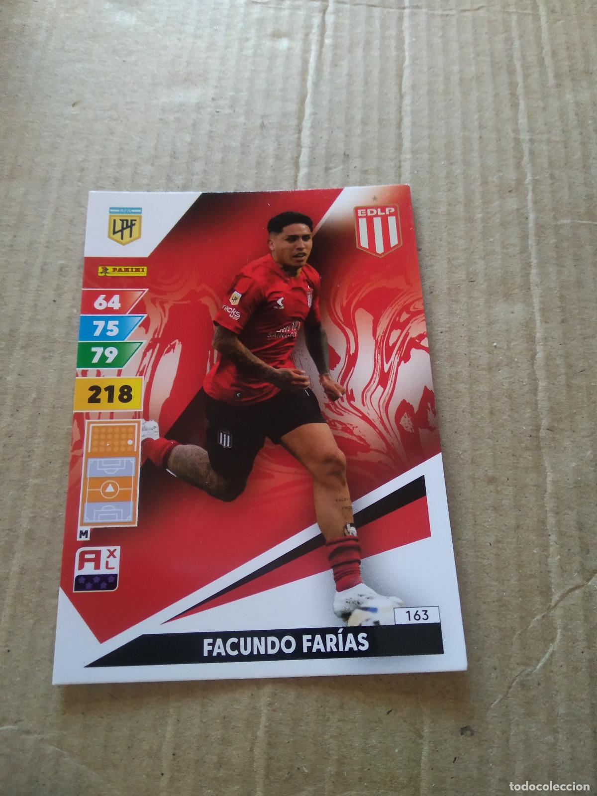 Cromos de F&uacute;tbol: 163 FACUNDO FARIAS ESTUDIANTES CROMO FUTBOL PANINI ARGENTINO 2025 LIGA ARGENTINA ADRENALYN