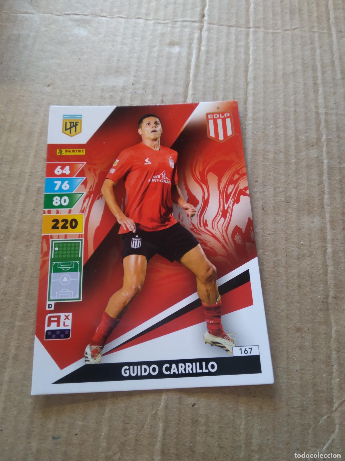 Cromos de F&uacute;tbol: 167 GUIDO CARRILLO ESTUDIANTES CROMO FUTBOL PANINI ARGENTINO 2025 LIGA ARGENTINA ADRENALYN