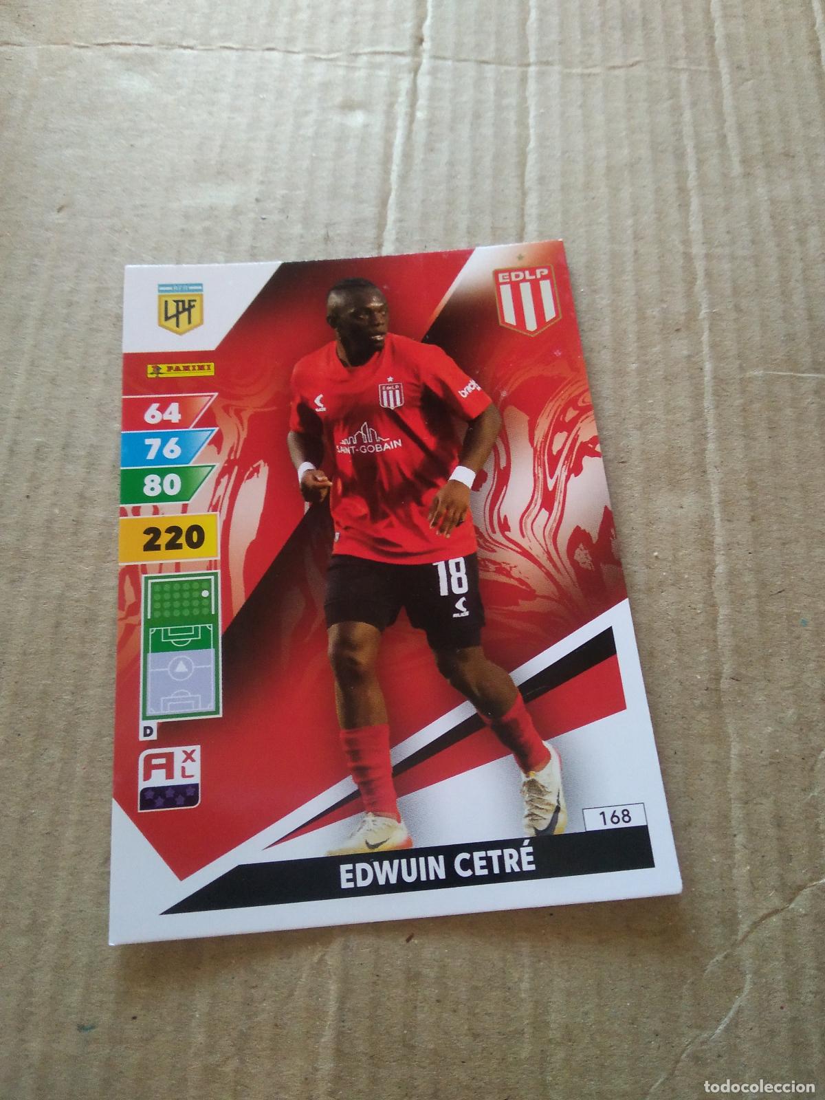 Cromos de F&uacute;tbol: 168 EDWUIN CETRE ESTUDIANTES CROMO FUTBOL PANINI ARGENTINO 2025 LIGA ARGENTINA ADRENALYN