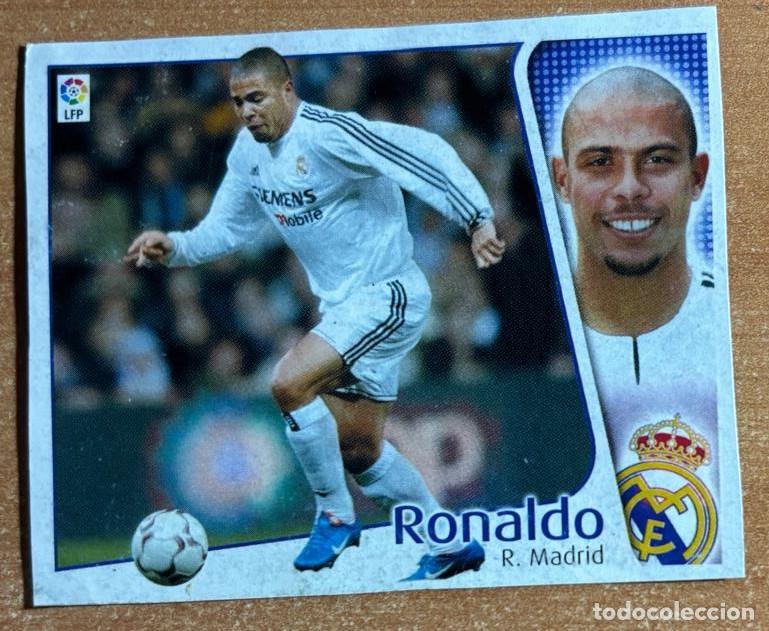 Cromos de F&uacute;tbol: EDICIONES ESTE 2004-2005 04 05 RONALDO (REAL MADRID) RECORTADO LEER