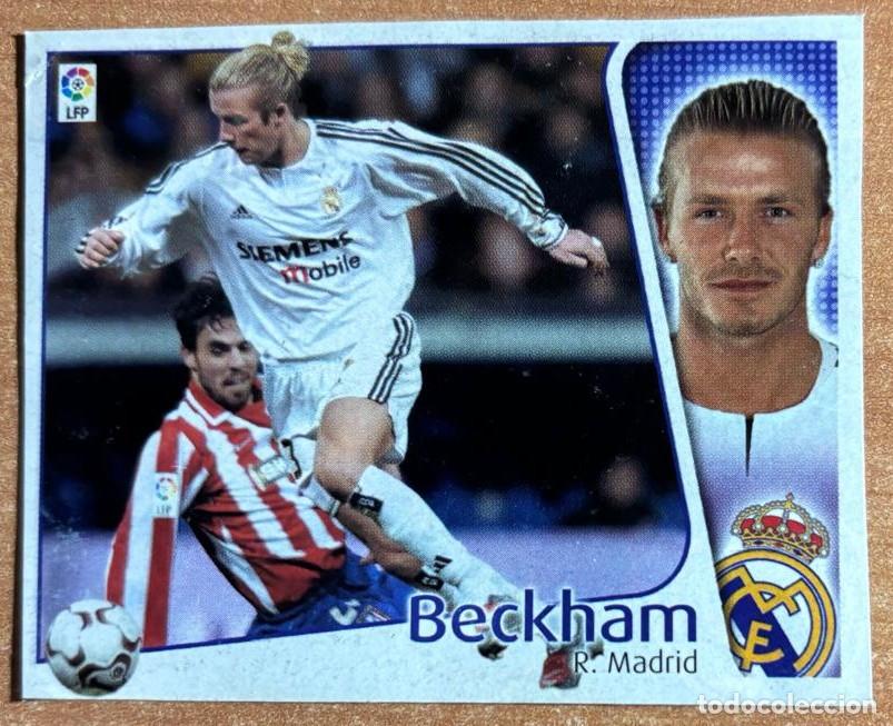 Cromos de F&uacute;tbol: EDICIONES ESTE 2004-2005 04 05 BECKHAM (REAL MADRID) RECORTADO LEER