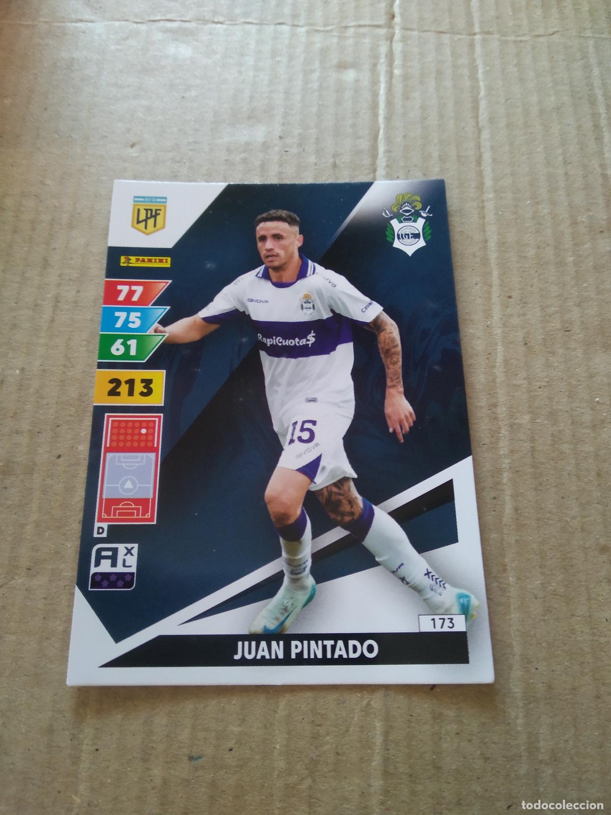 Cromos de F&uacute;tbol: 173 JUAN PINTADO gimnasia CROMO FUTBOL PANINI ARGENTINO 2025 LIGA ARGENTINA ADRENALYN