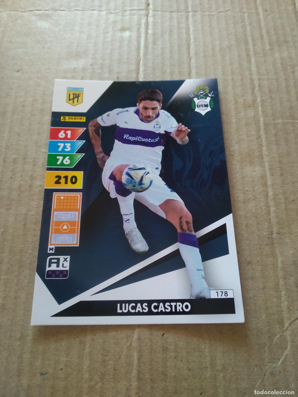 Cromos de F&uacute;tbol: 178 LUCAS CASTRO gimnasia CROMO FUTBOL PANINI ARGENTINO 2025 LIGA ARGENTINA ADRENALYN
