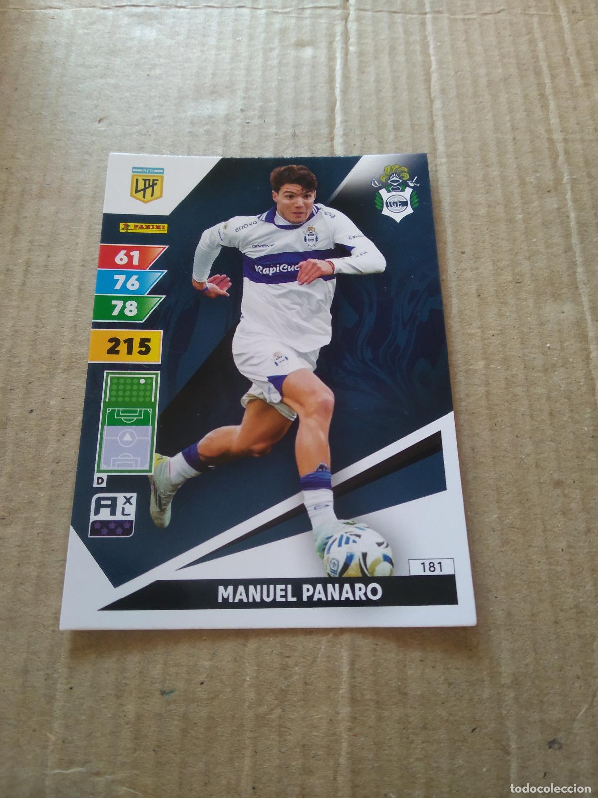 Cromos de F&uacute;tbol: 181 MANUEL PANARO gimnasia CROMO FUTBOL PANINI ARGENTINO 2025 LIGA ARGENTINA ADRENALYN