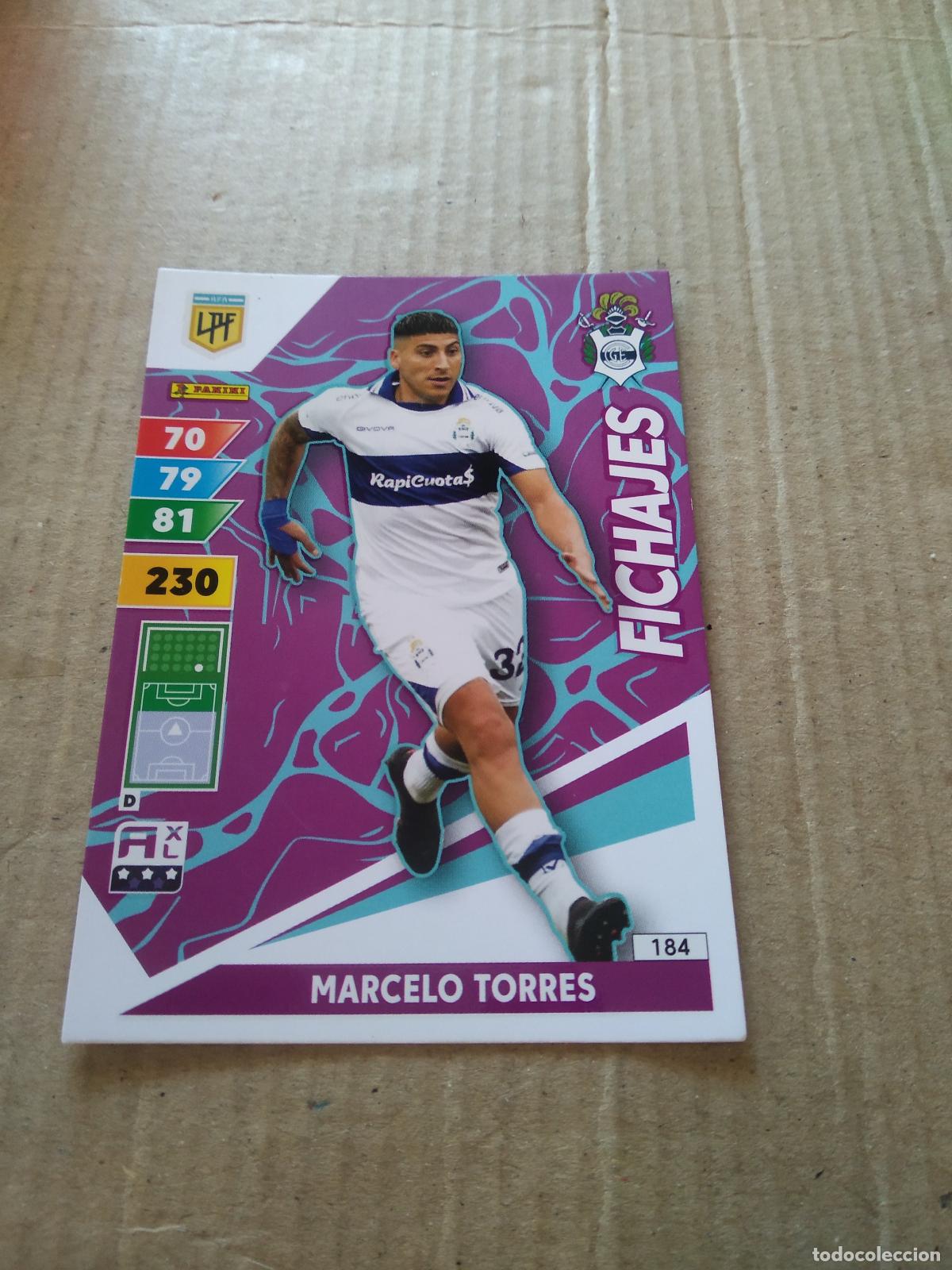 Fu&szlig;ball-Sticker: 184 MARCELO TORRES gimnasia CROMO FUTBOL PANINI ARGENTINO 2025 LIGA ARGENTINA ADRENALYN