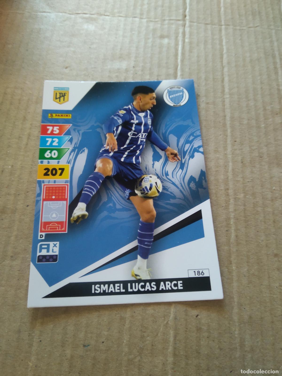 Cromos de F&uacute;tbol: 186 ISMAEL LUCAS ARCE GODOY CRUZ CROMO FUTBOL PANINI ARGENTINO 2025 LIGA ARGENTINA ADRENALYN