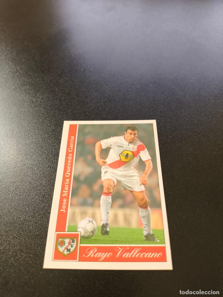 Cromos de F&uacute;tbol: 287 Quevedo alta RAYO VALLECANO MUNDICROMO FICHAS LIGA 2001 2002 01 02 NO PANINI ESTE