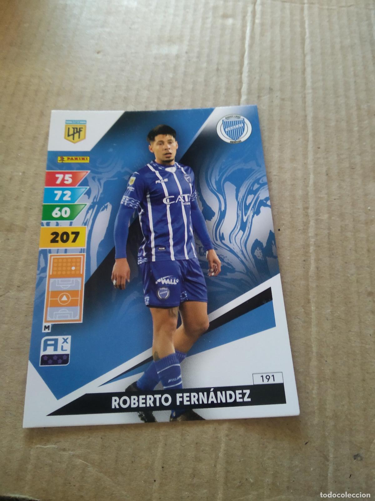 Cromos de F&uacute;tbol: 191 ROBERTO FERNANDEZ GODOY CRUZ CROMO FUTBOL PANINI ARGENTINO 2025 LIGA ARGENTINA ADRENALYN
