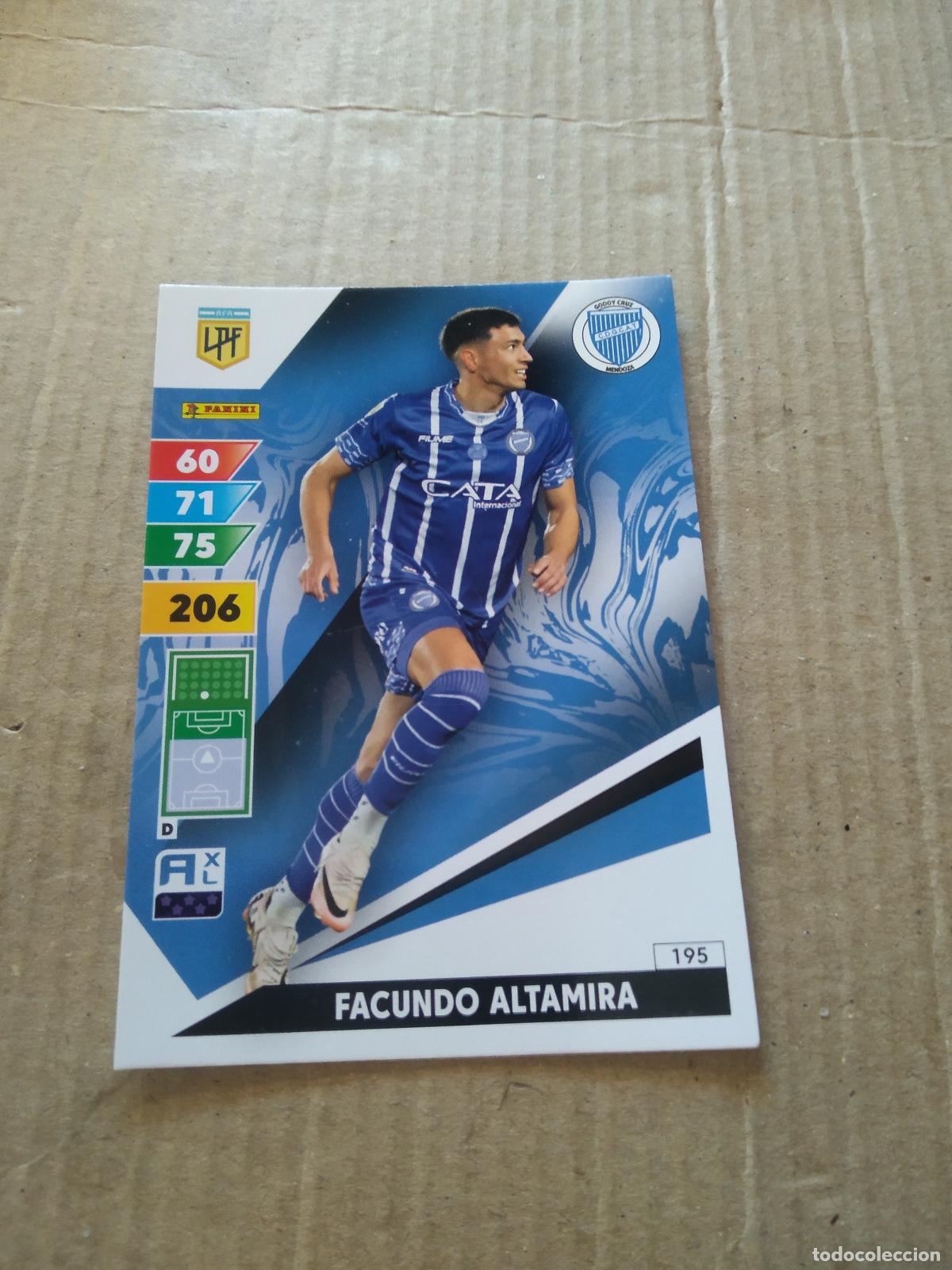 Cromos de F&uacute;tbol: 195 FACUNDO ALTAMIRA GODOY CRUZ CROMO FUTBOL PANINI ARGENTINO 2025 LIGA ARGENTINA ADRENALYN