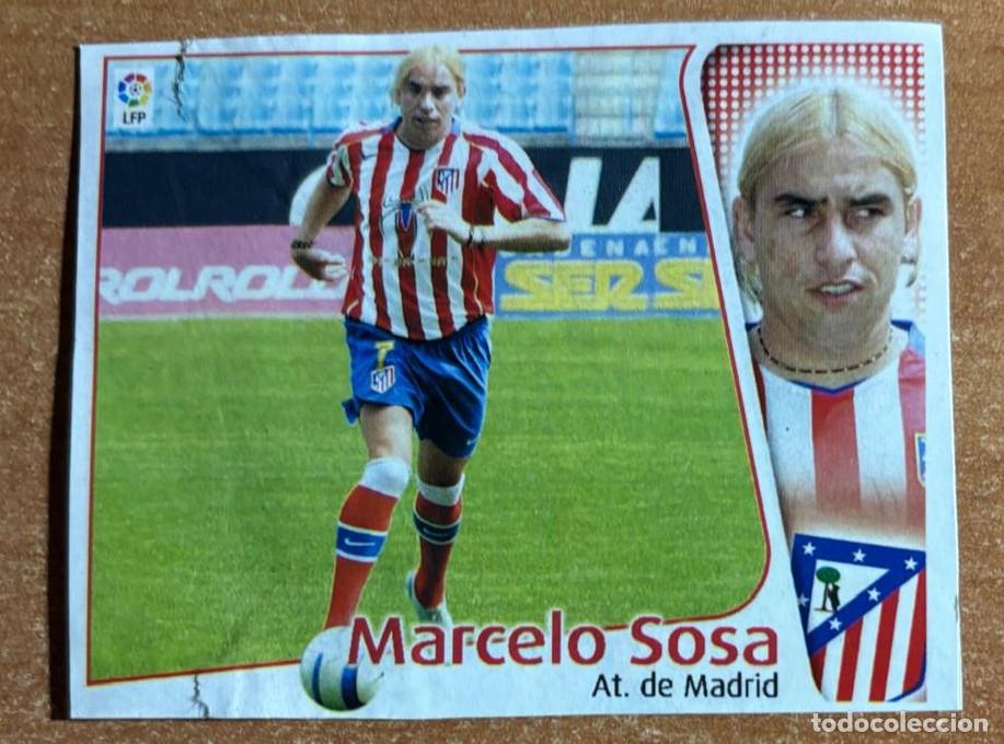 Cromos de F&uacute;tbol: EDICIONES ESTE 2004-2005 04 05 MARCELO SOSA (ATLETICO MADRID) COLOCA RECORTADO LEER