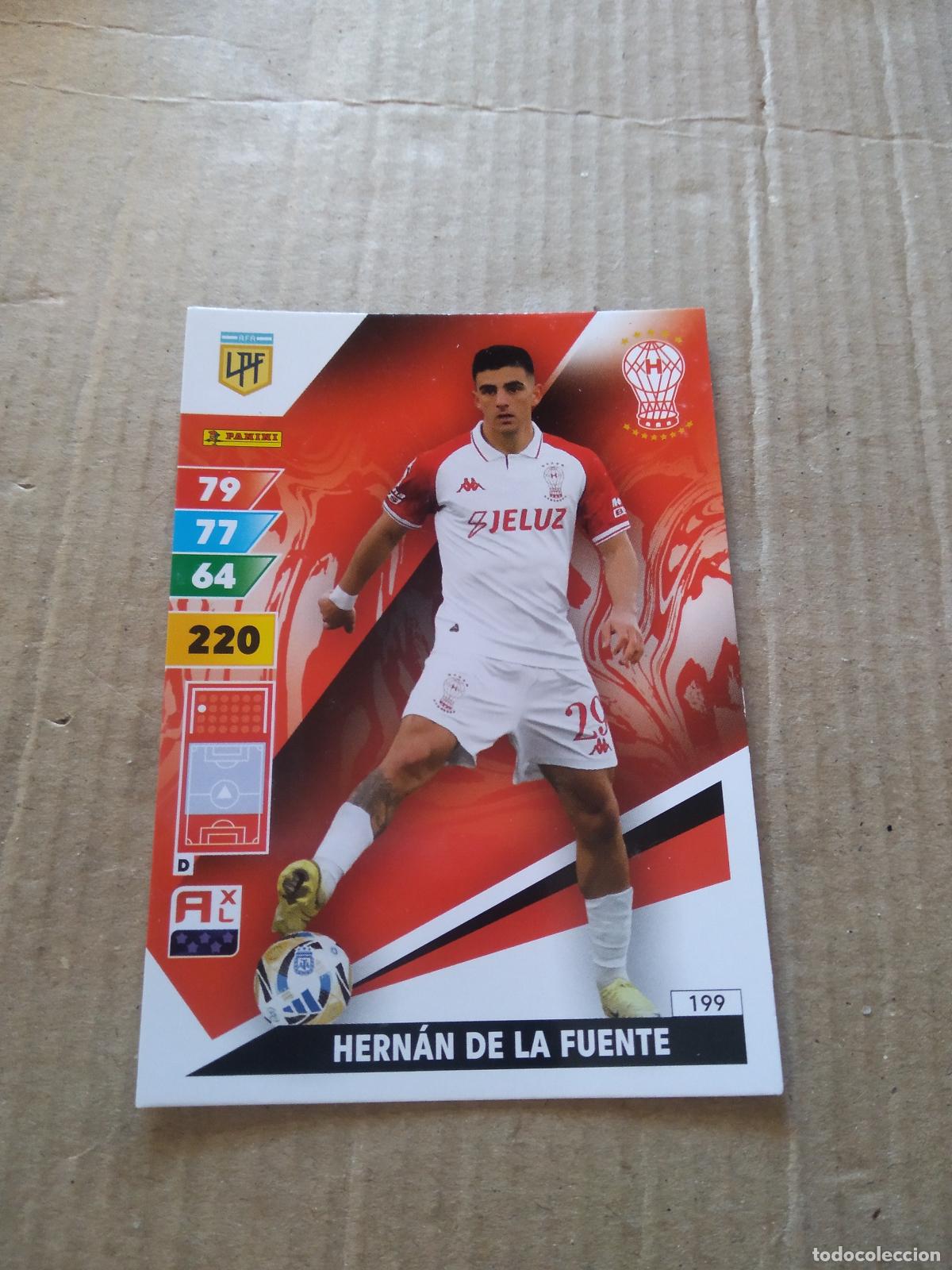 Cromos de F&uacute;tbol: 199 HERNAN DE LA FUENTE HURACAN CROMO FUTBOL PANINI ARGENTINO 2025 LIGA ARGENTINA ADRENALYN