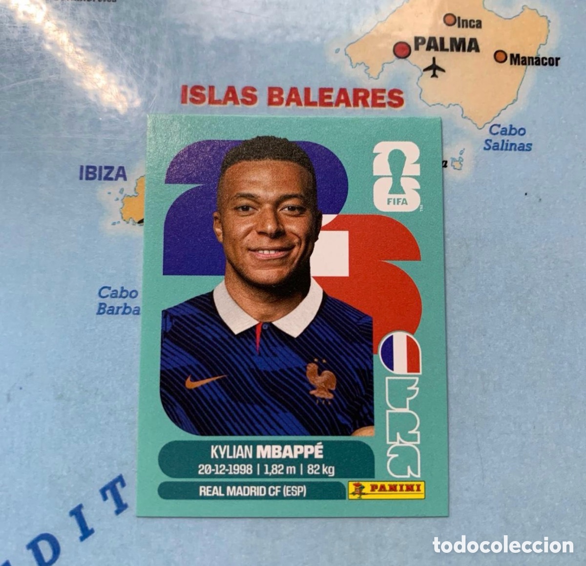 Cromos de F&uacute;tbol: Mbappe n&uacute;mero 20 de Francia cromo panini Mundial Fifa World Cup 2026