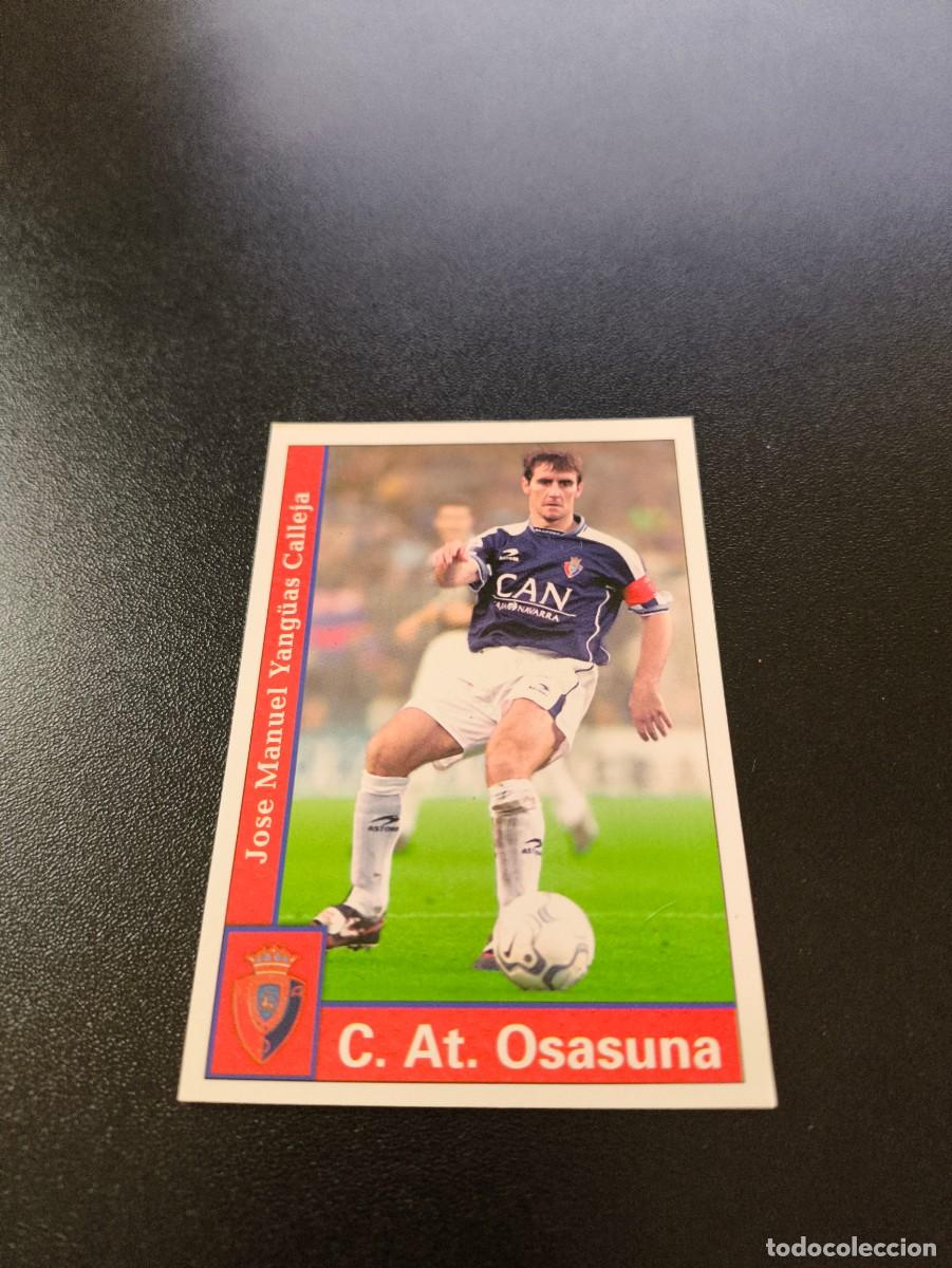 Cromos de F&uacute;tbol: 300 Yanguas OSASUNA MUNDICROMO FICHAS LIGA 2001 2002 01 02 NO PANINI ESTE