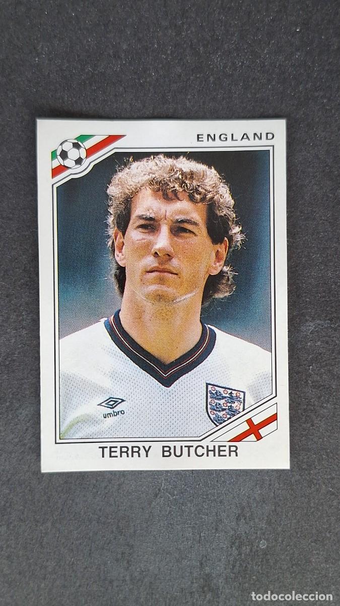 Fu&szlig;ball-Sticker: L3 TERRY BUTCHER SELECCION INGLATERRA 404 MUNDIAL MEXICO 86 PANINI NUNCA PEGADO SIN PEGAR