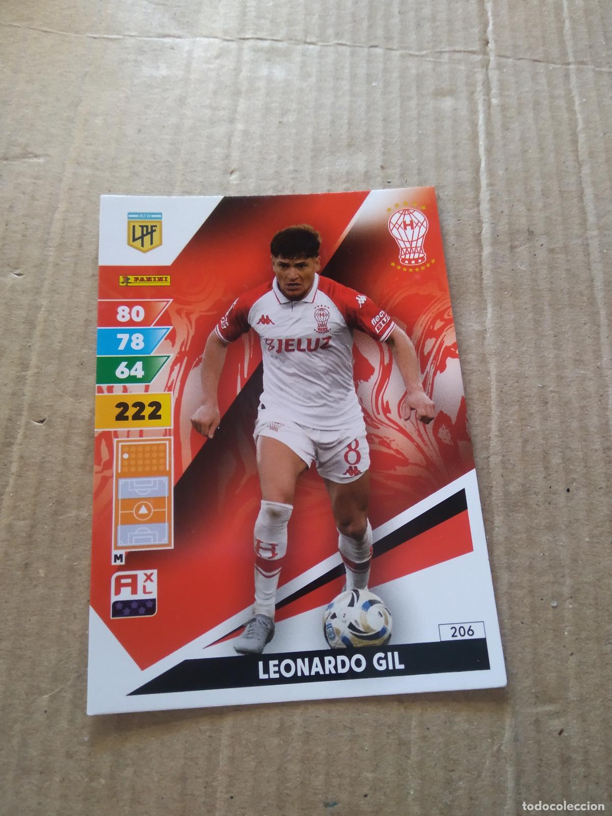 Cromos de F&uacute;tbol: 206 LEONARDO GIL HURACAN CROMO FUTBOL PANINI ARGENTINO 2025 LIGA ARGENTINA ADRENALYN