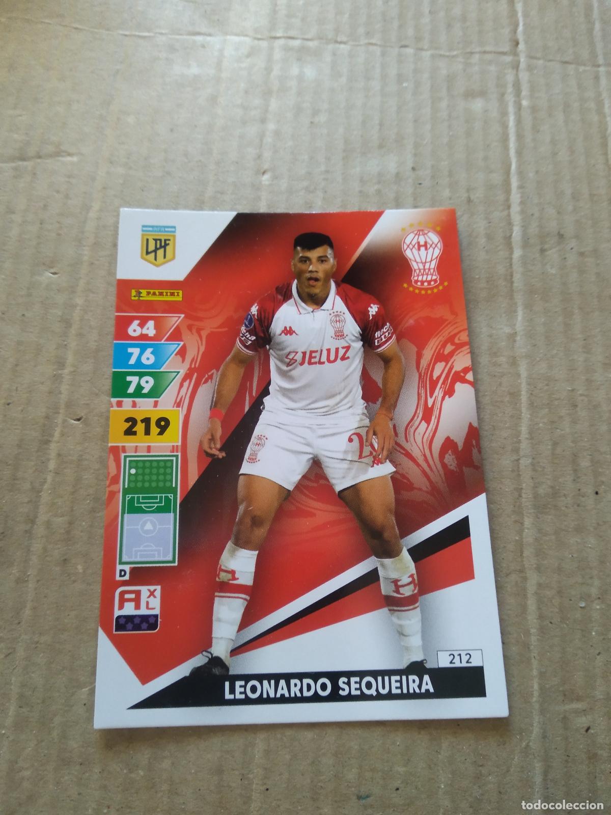 Cromos de F&uacute;tbol: 212 LEONARDO SEQUEIRA HURACAN CROMO FUTBOL PANINI ARGENTINO 2025 LIGA ARGENTINA ADRENALYN
