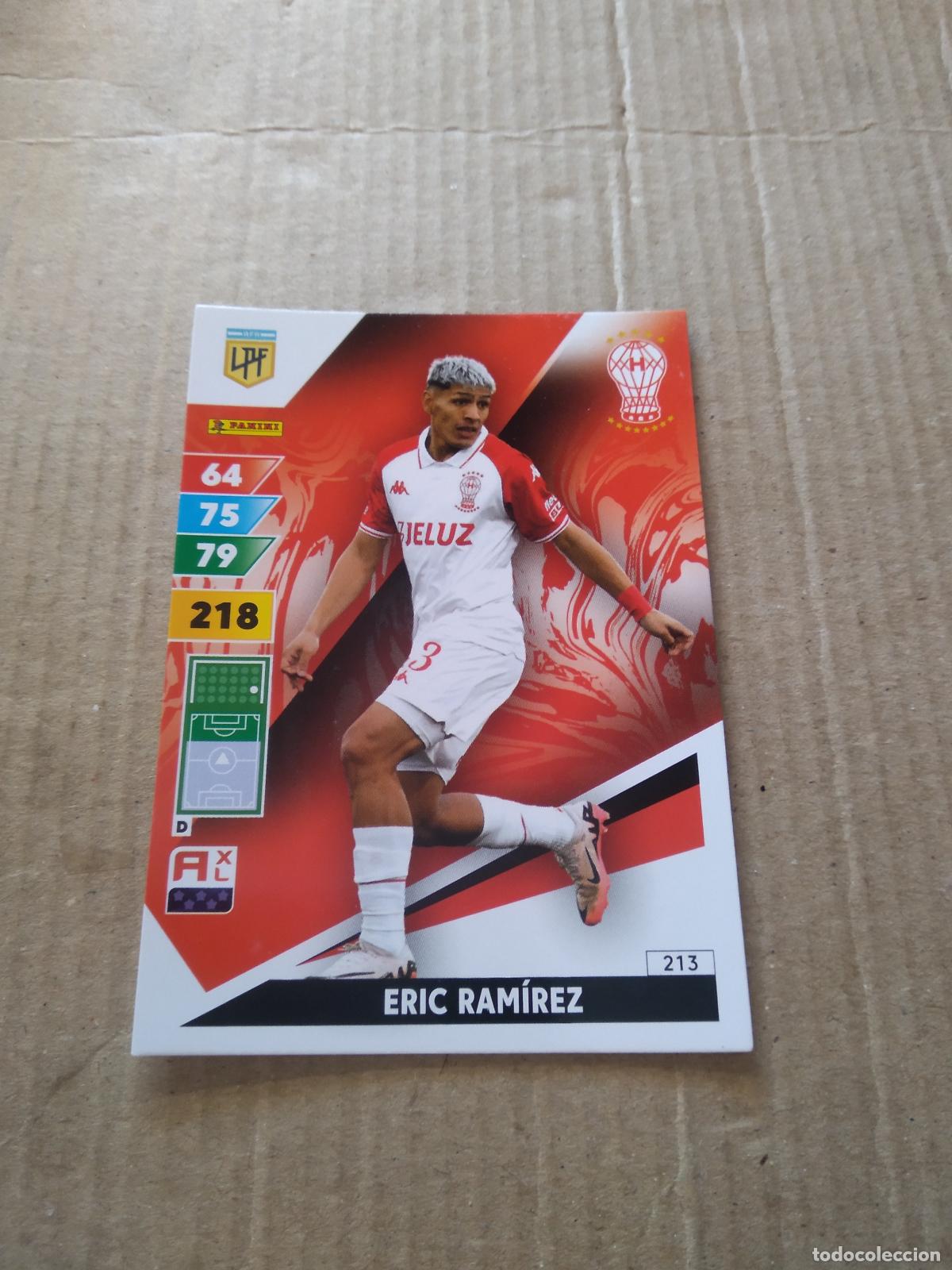 Cromos de F&uacute;tbol: 213 ERIC RAMIREZ HURACAN CROMO FUTBOL PANINI ARGENTINO 2025 LIGA ARGENTINA ADRENALYN