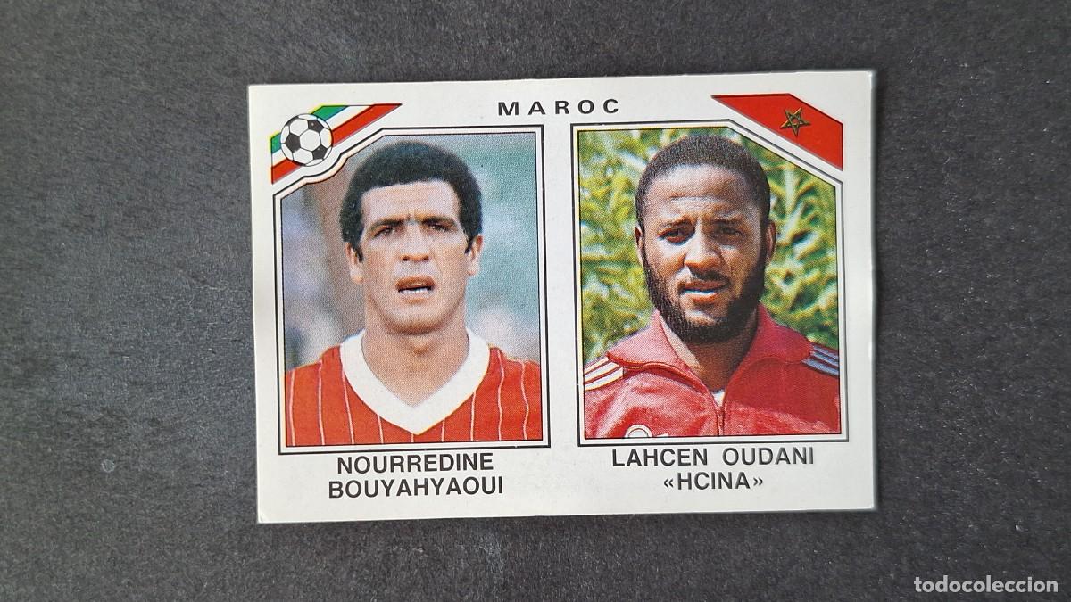Cromos de F&uacute;tbol: L3 BOUYAHYAOUI - HCINA SELECCION MARRUECOS 421 MUNDIAL MEXICO 86 PANINI NUNCA PEGADO SIN PEGAR