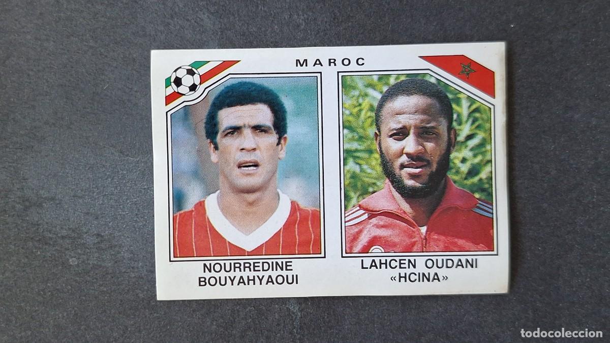 Cromos de F&uacute;tbol: L3 BOUYAHYAOUI - HCINA SELECCION MARRUECOS 421 MUNDIAL MEXICO 86 PANINI NUNCA PEGADO SIN PEGAR