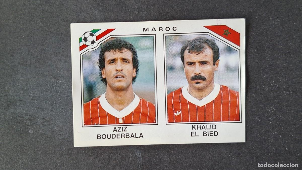 Cromos de F&uacute;tbol: L3 BOUDERBALA - EL BIED SELECCION MARRUECOS 425 MUNDIAL MEXICO 86 PANINI NUNCA PEGADO SIN PEGAR